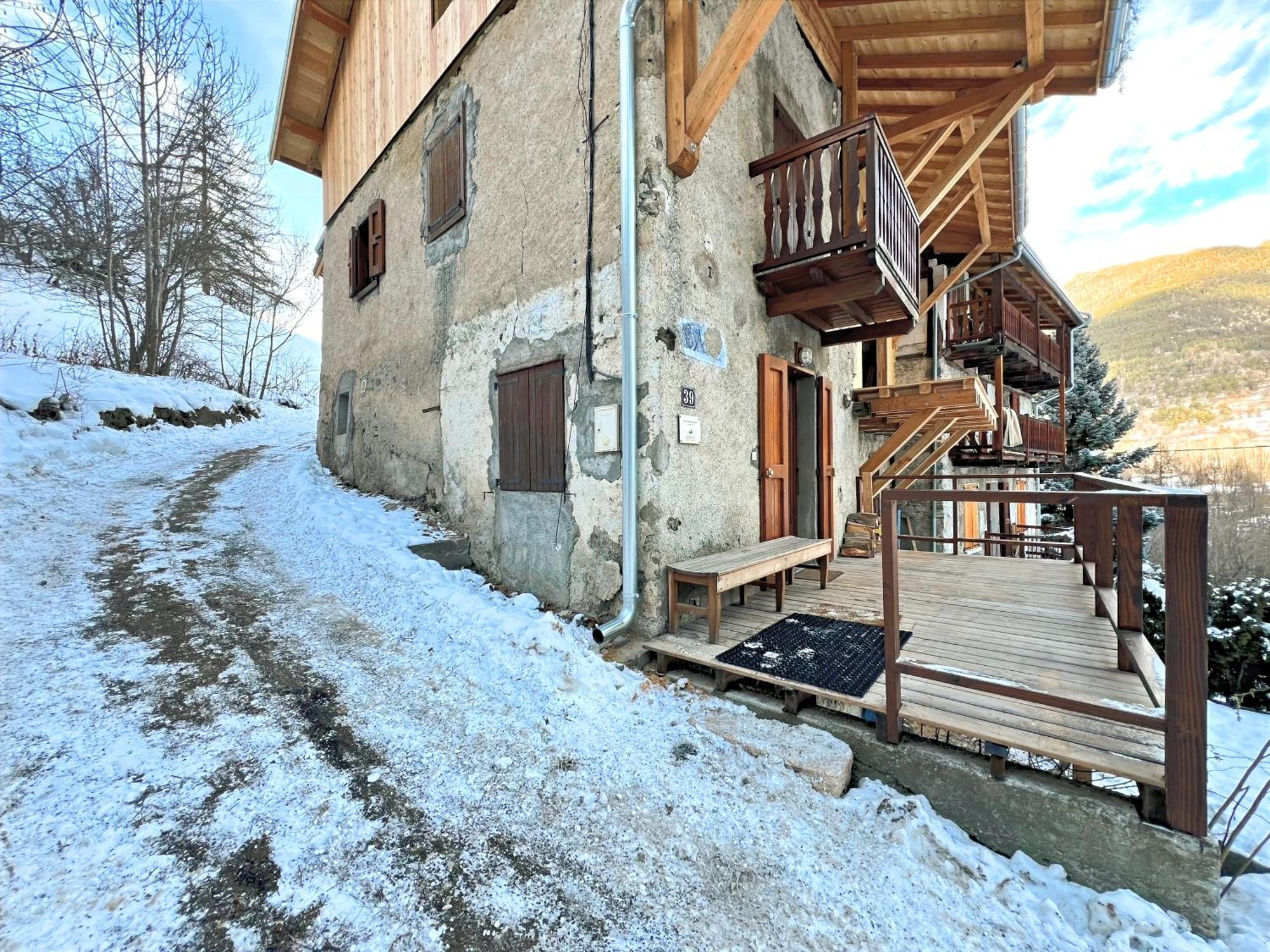 Charmante Maison De Montagne Briançon Exteriör bild